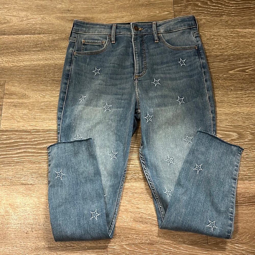 Star Embroidered Hollister Jeans